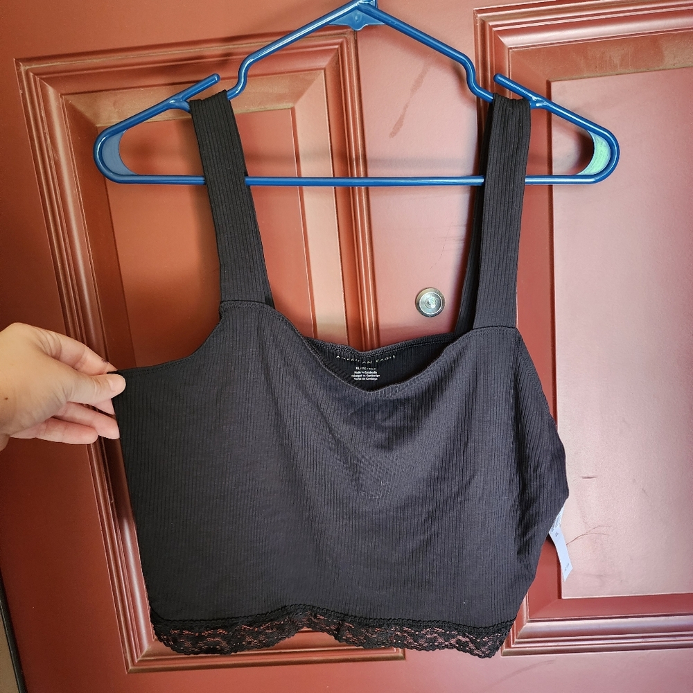 AE Cropped Square Neck Tank Top